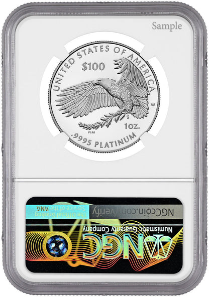 2026-W $100 Platinum Eagle Declaration of Independence FDI NGC PF70 Harrigal