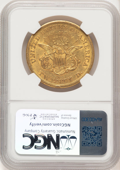 1857-S $20 Liberty Double Eagle NGC AU55 (177358002)