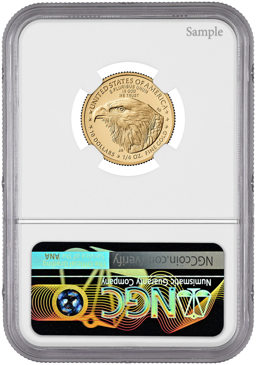 2026-W 1/4 oz Proof Gold Eagle 250 Liberty Bell FDI NGC PF70 Harrigal (1776-2026)