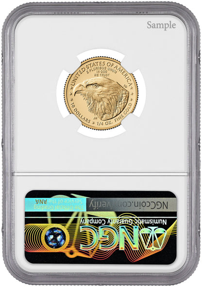 2026-W 1/4 oz Proof Gold Eagle 250 Liberty Bell AR NGC PF70 (1776-2026)