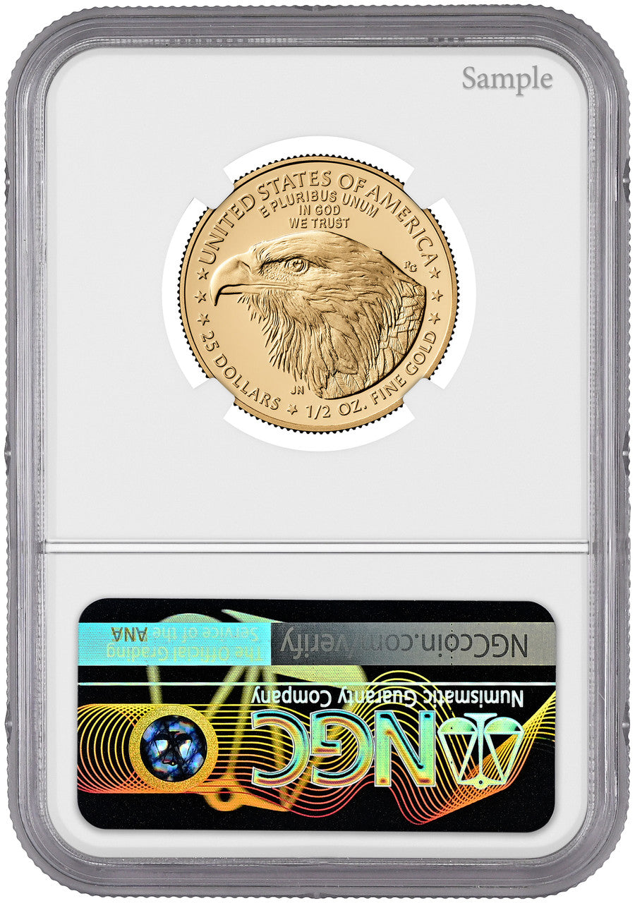2026-W 1/2 oz Proof Gold Eagle 250 Liberty Bell AR NGC PF70 Harrigal (1776-2026)