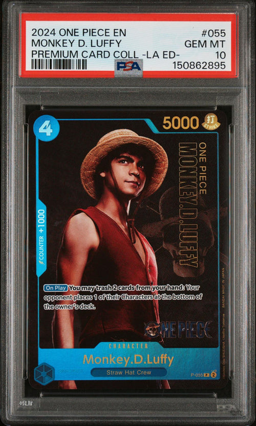 2024 One Piece Premium Card Collection -Live Action Edition- Monkey D. Luffy #55 PSA 10