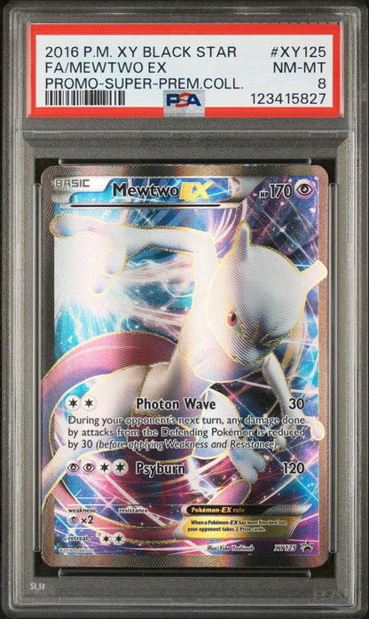 2014 Pokemon XY Promo Mewtwo Ex #XY125 PSA 8