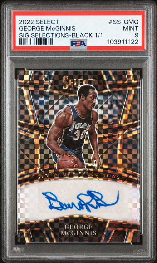 2022 Panini Select Signature Selections Black 1/1 George Mcginnis #SS-GMG PSA 9
