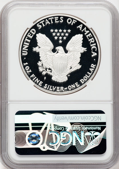 1988-S American Silver Eagle NGC PF70 Ultra Cameo Ron Harrigal Signed