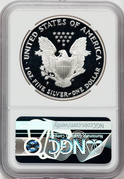 1995-P American Silver Eagle NGC PF70 Ultra Cameo Ron Harrigal Signed