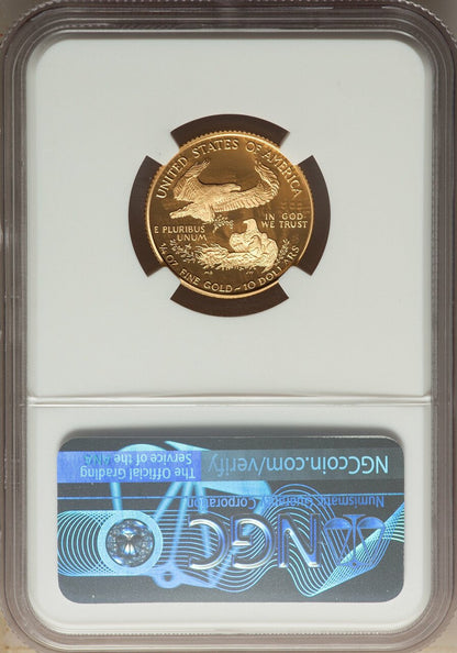 1995-W Complete 4 Coin American Gold Eagle 10th Anniversary Set NGC PF70UCAM