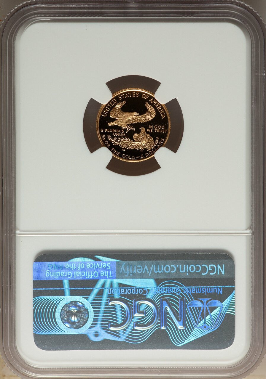 1995-W Complete 4 Coin American Gold Eagle 10th Anniversary Set NGC PF70UCAM