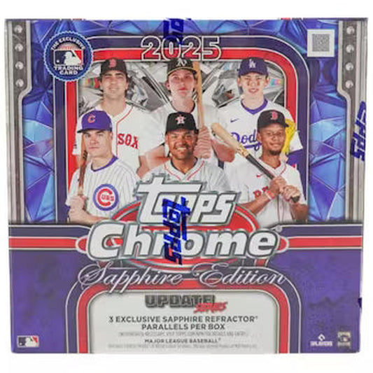 2025 Topps Chrome Update Series Baseball Sapphire Edition Box