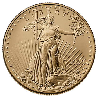 2026 1/2 oz American Gold Eagle Gold Coin Brilliant Uncirculated