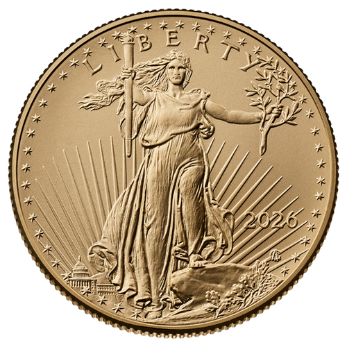 2026 1/2 oz American Gold Eagle Gold Coin Brilliant Uncirculated