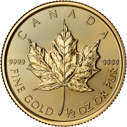 2026 1/2 oz Canadian Gold Maple Leaf Coin BU