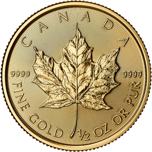 2026 1/2 oz Canadian Gold Maple Leaf Coin BU