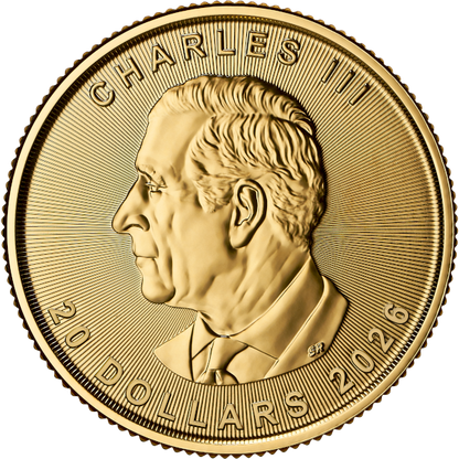 2026 1/2 oz Canadian Gold Maple Leaf Coin BU
