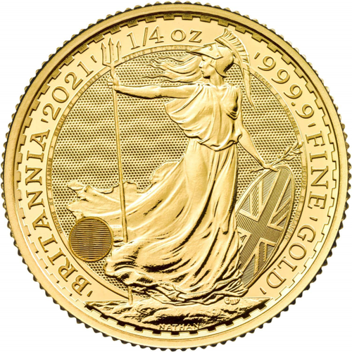 2021 1/4 OZ GREAT BRITAIN GOLD BRITANNIA