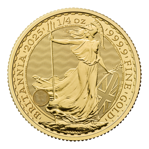 2025 Great Britain 1/4 oz Gold Britannia BU