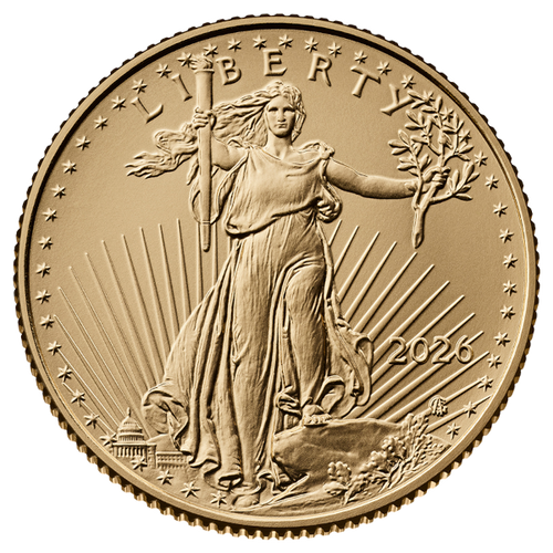 2026 1/4 oz American Gold Eagle Gold Coin Brilliant Uncirculated