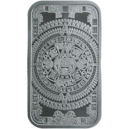 1 oz .999 Silver Bar Aztec Calendar