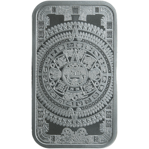1 oz .999 Silver Bar Aztec Calendar