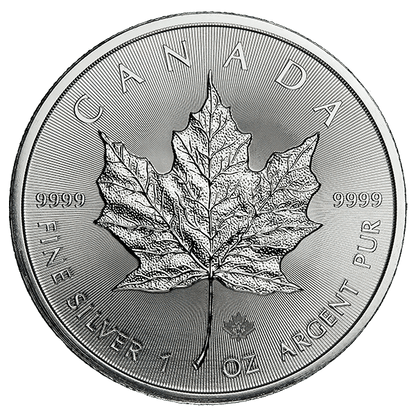 1 oz Canadian Silver Maple Leaf BU (Random Date)