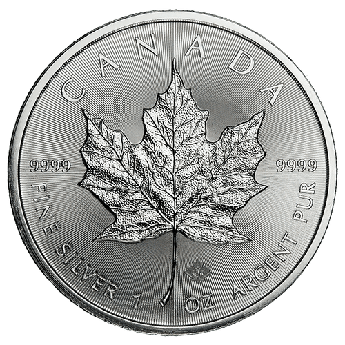 1 oz Canadian Silver Maple Leaf BU (Random Date)