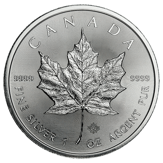 1 oz Canadian Silver Maple Leaf BU (Random Date)