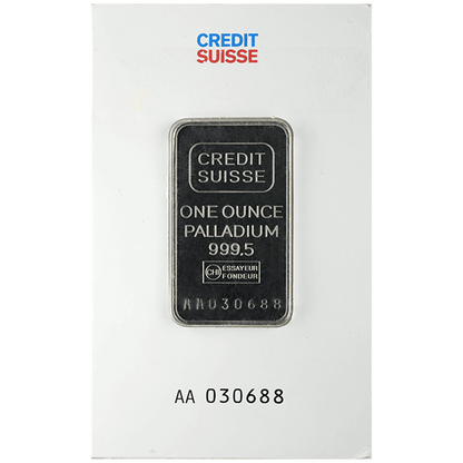 1 oz Palladium Bar .9995 (Random Mint)