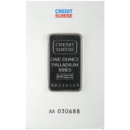 1 oz Palladium Bar .9995 (Random Mint)