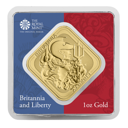 1 oz Britannia and Liberty Gold Bar