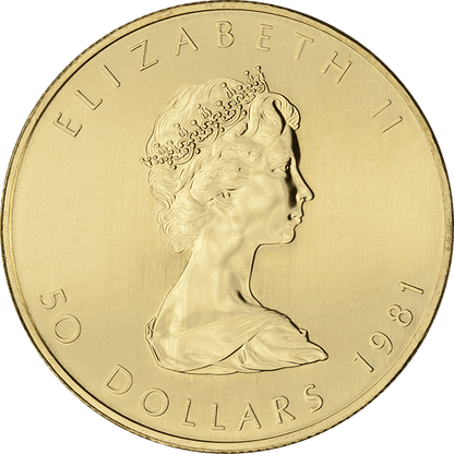 1 oz Canadian Gold Maple Leaf Coin BU Random Year