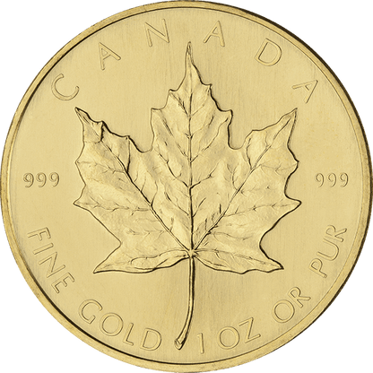 1 oz Canadian Gold Maple Leaf Coin BU (Random Year)