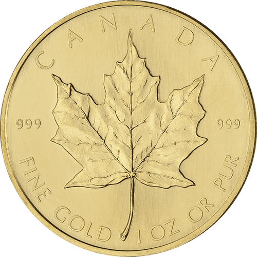 1 oz Canadian Gold Maple Leaf Coin BU Random Year