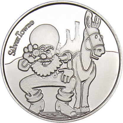 1 oz SilverTowne Prospector Silver Round