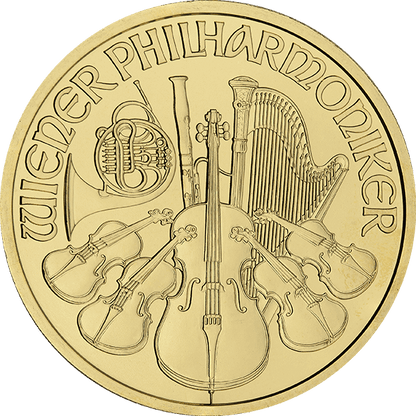 1 oz Austrian Gold Philharmonic Coin (Random Year)
