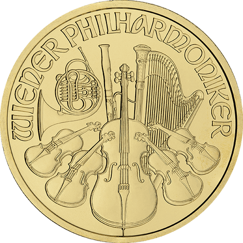 1 oz Austrian Gold Philharmonic Coin (Random Year)