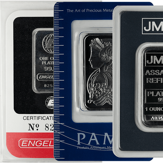1 oz Platinum Bar .9995 (Random Mint)