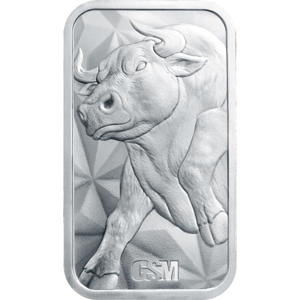 1 oz Bull & Bear Silver Bar – Golden State Mint