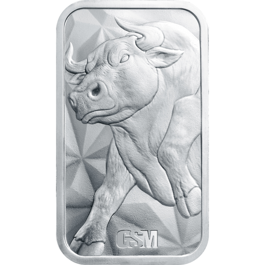 1 oz Bull & Bear Silver Bar – Golden State Mint