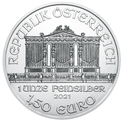 2021 1 oz Austrian .999 Silver Philharmonic Coin