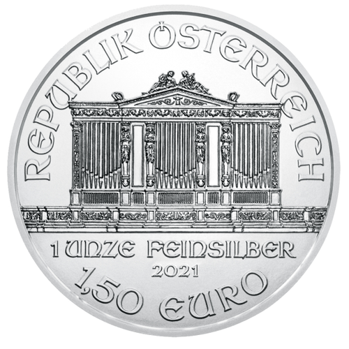 2021 1 oz Austrian .999 Silver Philharmonic Coin