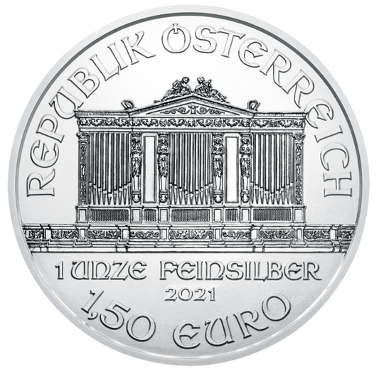 2021 1 oz Austrian .999 Silver Philharmonic Coin
