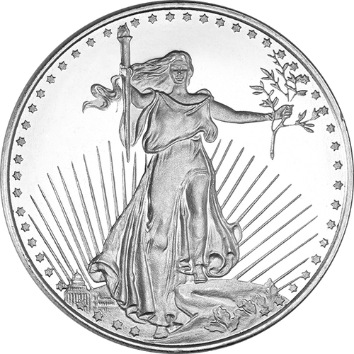 1 oz Saint-Gaudens Silver Round
