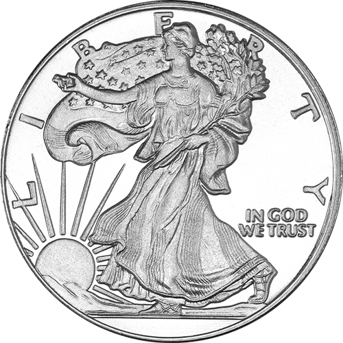 1 oz Walking Liberty Silver Round .999