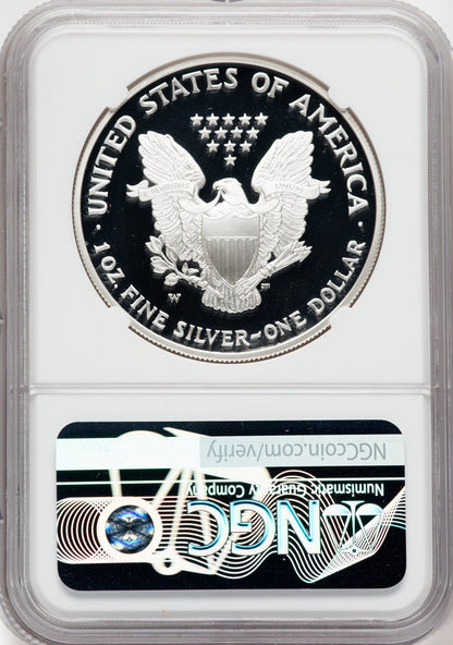 2003-W American Silver Eagle NGC PF70 Ultra Cameo Ron Harrigal Signed