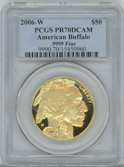2006-W $50 One-Ounce Gold Buffalo PCGS PR70DCAM