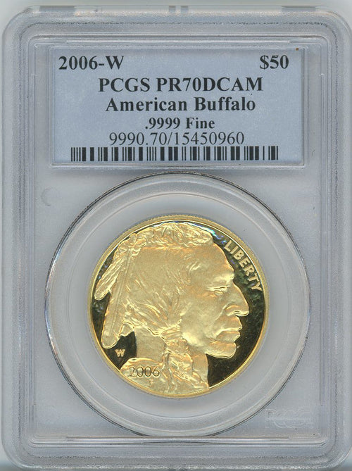 2006-W $50 One-Ounce Gold Buffalo PCGS PR70DCAM