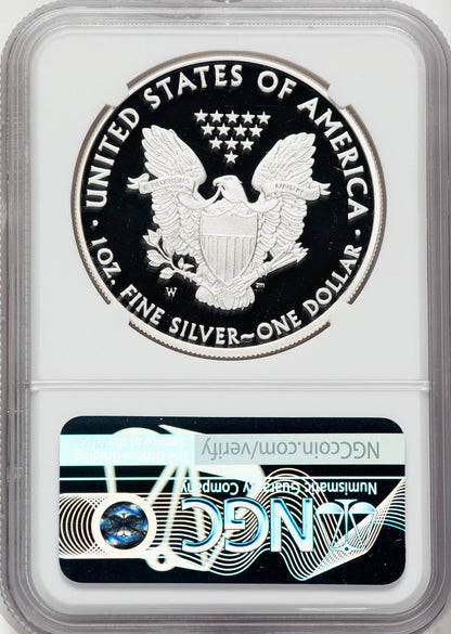 2010-W American Silver Eagle NGC PF70 Ultra Cameo Ron Harrigal Signed