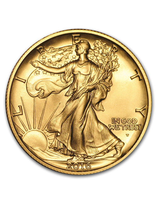 2016-W US Gold Walking Liberty Half Dollar (1/2 oz) 50C w/OGP