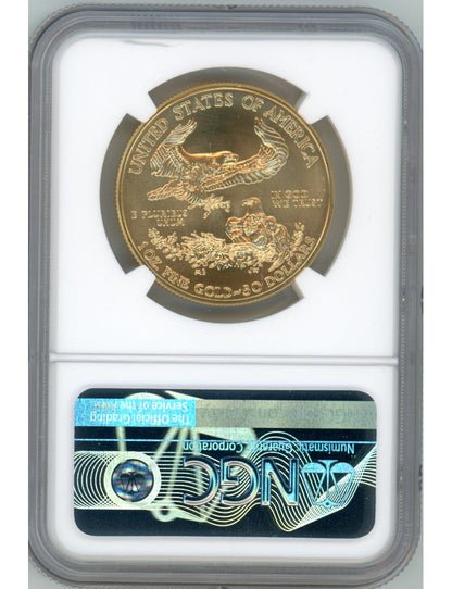 2020 $50 One Ounce Gold Eagle NGC MS70 Don Everhart Signed