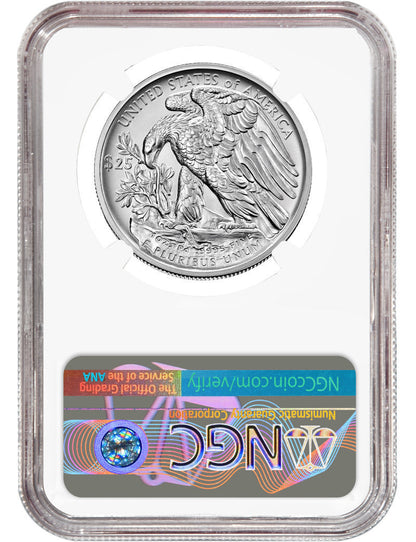 2022-W Palladium Reverse Proof FDI NGC PF70 Ron Harrigal Signed